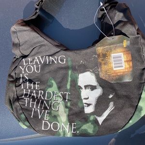 Twilight Saga New Moon Edward Black Purse Hobo Bag